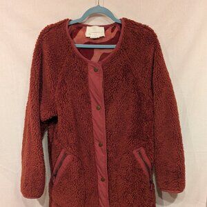 Anthropologie Women's Long Fleece Jacket